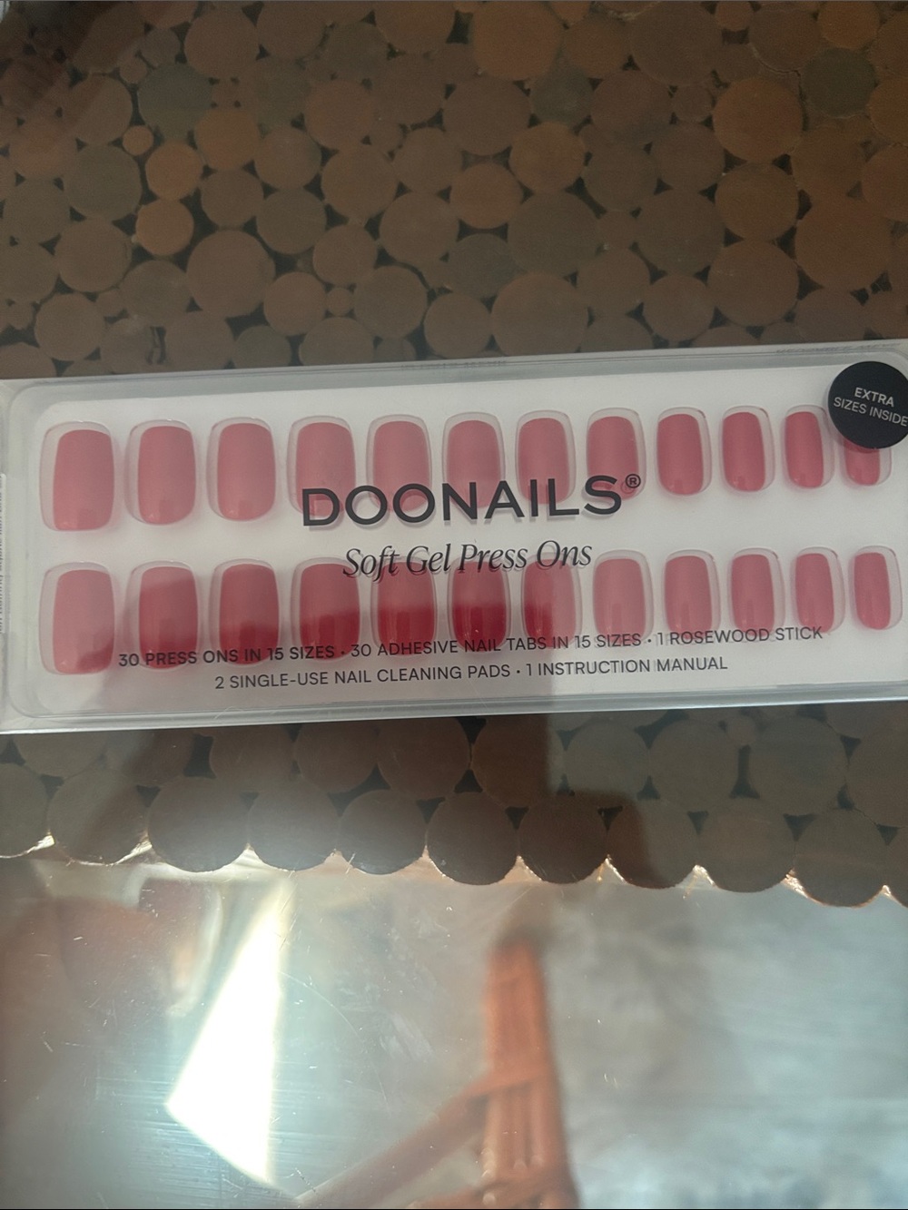 Doonails Soft Gel Press On Nails - Rose Pink
